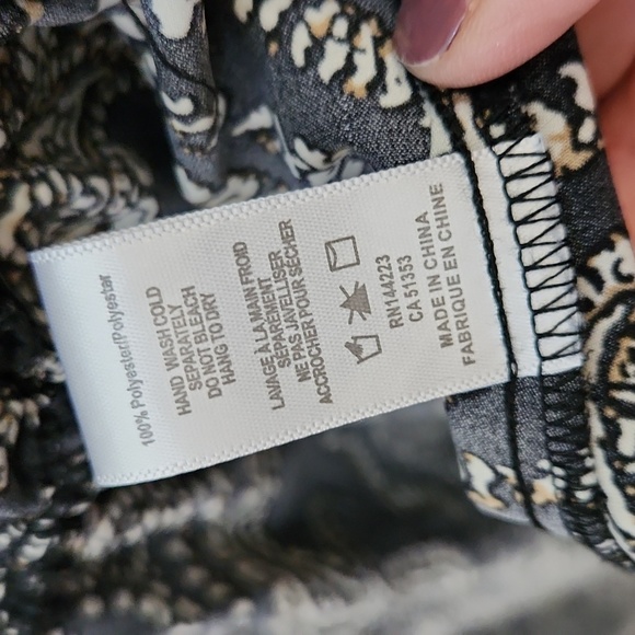 bishop + young Aeries Paisley Print Dress Size Medium - Picture 14 of 16